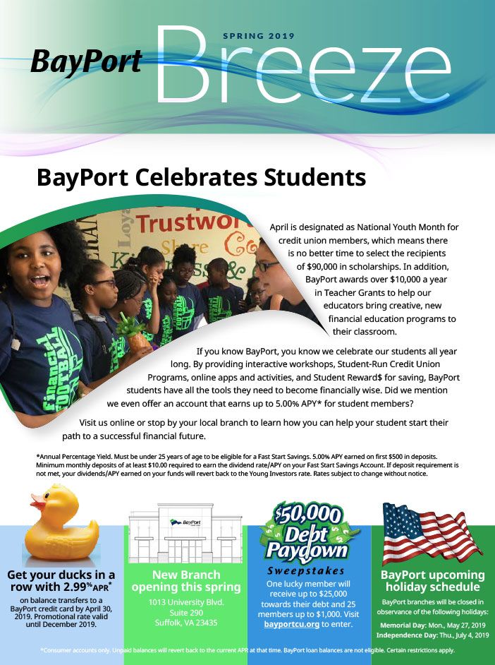 BayPort newsletter Spring 2019