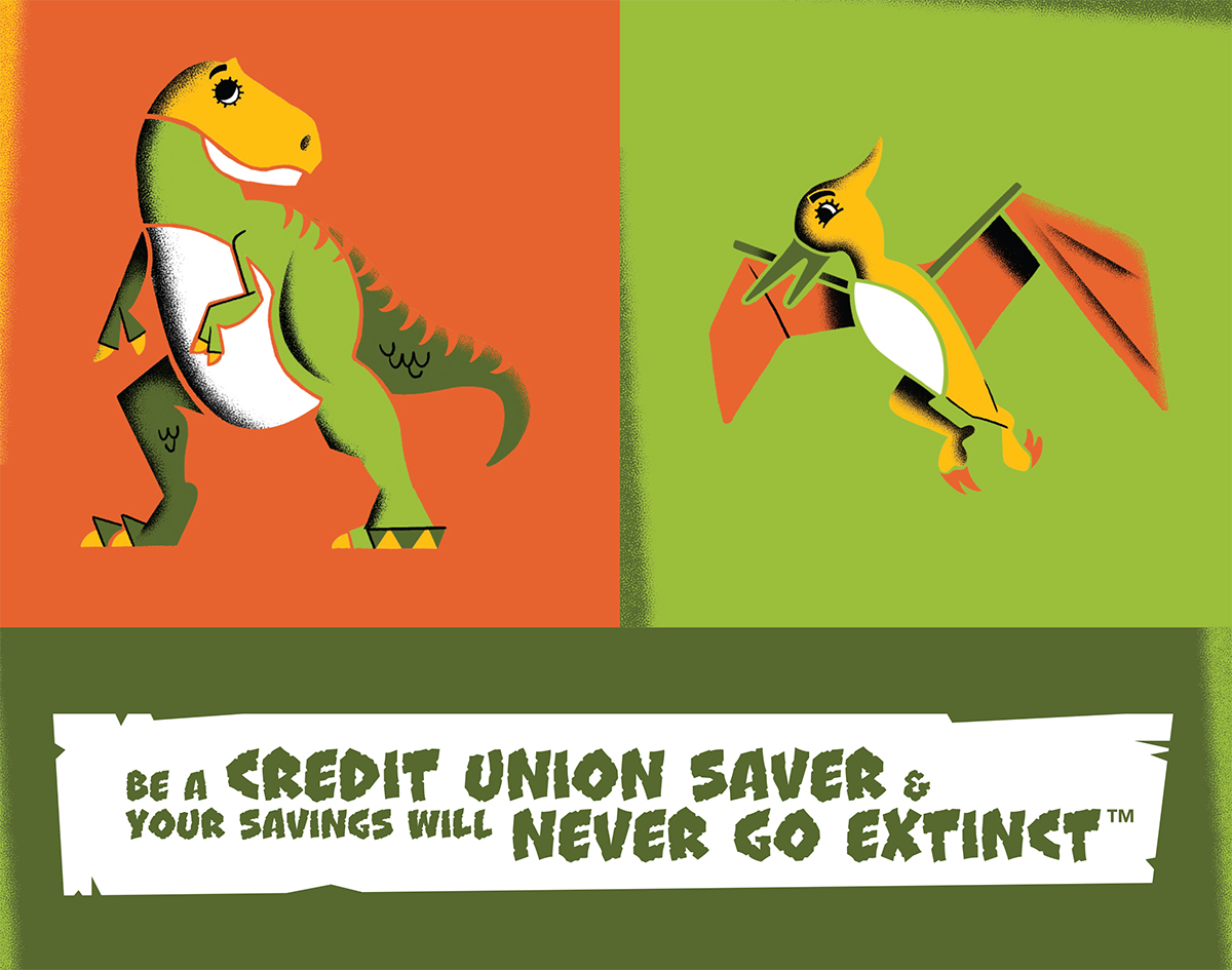 illustration of dinosaurs and youth month slogan