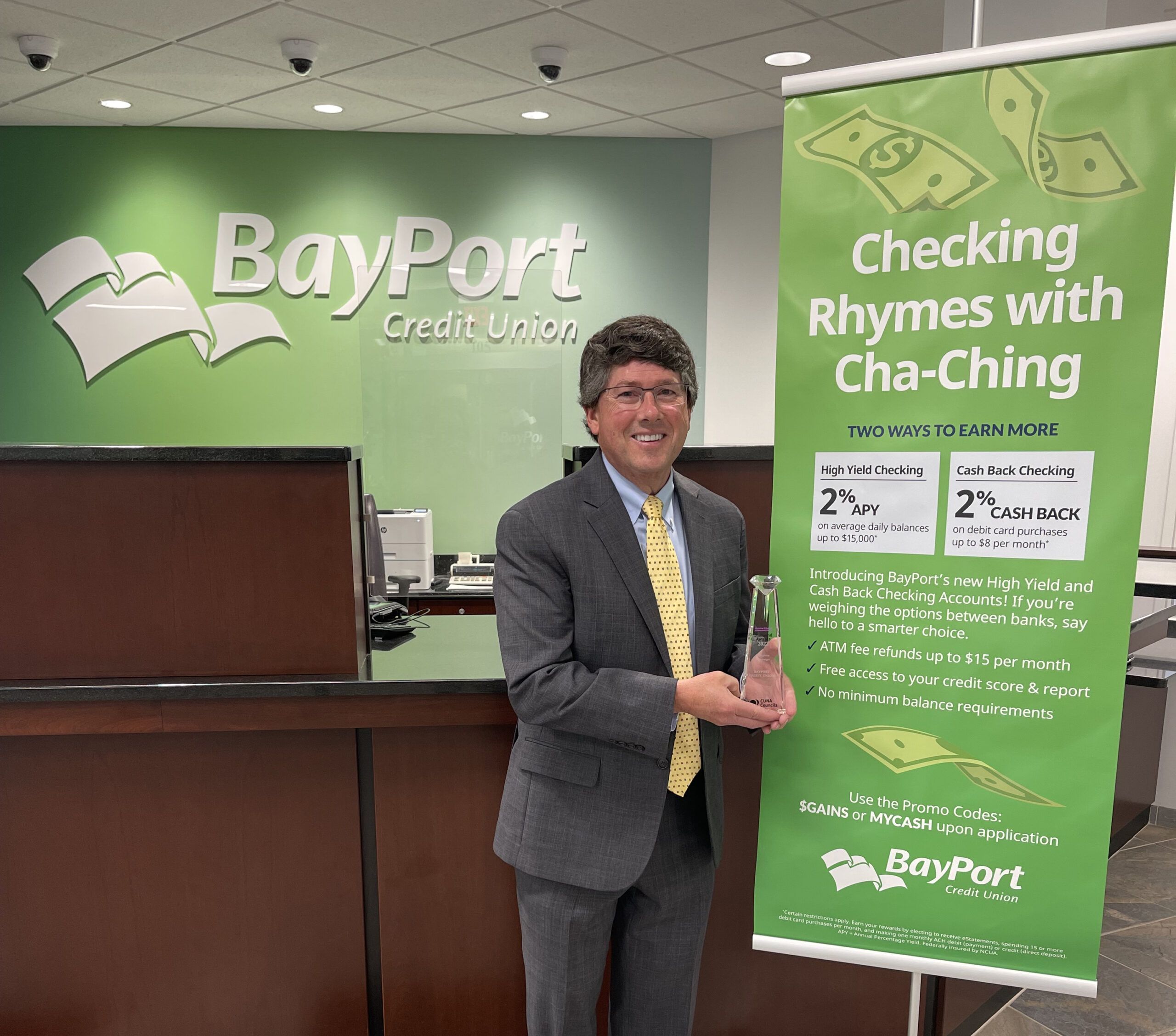 BayPort Credit Union Wins Industry CUNA Marketing Award for Checking